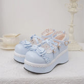 LBSFY  -  Wedge Tea Party Kawaii Japanese Lolita Shoes Sweet Cute Lolita Platform Shoes Student Platform High Heel Gothic Women Punk Shoe